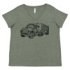 Curvy Collection Women's Fine Jersey V-Neck Tee Thumbnail