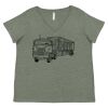 Curvy Collection Women's Fine Jersey V-Neck Tee Thumbnail