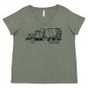 Curvy Collection Women's Fine Jersey V-Neck Tee Thumbnail