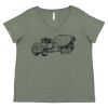 Curvy Collection Women's Fine Jersey V-Neck Tee Thumbnail