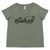 Curvy Collection Women's Fine Jersey V-Neck Tee Thumbnail