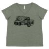 Curvy Collection Women's Fine Jersey V-Neck Tee Thumbnail