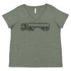 Curvy Collection Women's Fine Jersey V-Neck Tee Thumbnail
