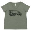 Curvy Collection Women's Fine Jersey V-Neck Tee Thumbnail