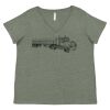 Curvy Collection Women's Fine Jersey V-Neck Tee Thumbnail