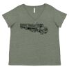 Curvy Collection Women's Fine Jersey V-Neck Tee Thumbnail
