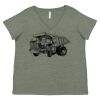 Curvy Collection Women's Fine Jersey V-Neck Tee Thumbnail