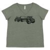 Curvy Collection Women's Fine Jersey V-Neck Tee Thumbnail