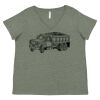 Curvy Collection Women's Fine Jersey V-Neck Tee Thumbnail