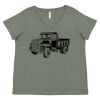 Curvy Collection Women's Fine Jersey V-Neck Tee Thumbnail