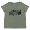 Curvy Collection Women's Fine Jersey V-Neck Tee Thumbnail