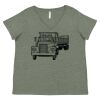 Curvy Collection Women's Fine Jersey V-Neck Tee Thumbnail