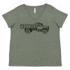 Curvy Collection Women's Fine Jersey V-Neck Tee Thumbnail
