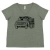 Curvy Collection Women's Fine Jersey V-Neck Tee Thumbnail
