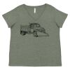 Curvy Collection Women's Fine Jersey V-Neck Tee Thumbnail
