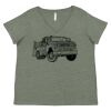 Curvy Collection Women's Fine Jersey V-Neck Tee Thumbnail