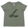 Curvy Collection Women's Fine Jersey V-Neck Tee Thumbnail