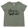 Curvy Collection Women's Fine Jersey V-Neck Tee Thumbnail