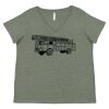 Curvy Collection Women's Fine Jersey V-Neck Tee Thumbnail
