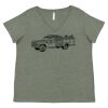 Curvy Collection Women's Fine Jersey V-Neck Tee Thumbnail