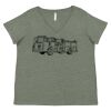 Curvy Collection Women's Fine Jersey V-Neck Tee Thumbnail