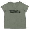 Curvy Collection Women's Fine Jersey V-Neck Tee Thumbnail