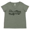 Curvy Collection Women's Fine Jersey V-Neck Tee Thumbnail
