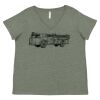 Curvy Collection Women's Fine Jersey V-Neck Tee Thumbnail
