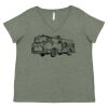 Curvy Collection Women's Fine Jersey V-Neck Tee Thumbnail