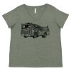 Curvy Collection Women's Fine Jersey V-Neck Tee Thumbnail