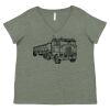 Curvy Collection Women's Fine Jersey V-Neck Tee Thumbnail