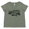 Curvy Collection Women's Fine Jersey V-Neck Tee Thumbnail