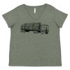 Curvy Collection Women's Fine Jersey V-Neck Tee Thumbnail