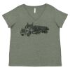 Curvy Collection Women's Fine Jersey V-Neck Tee Thumbnail