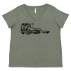 Curvy Collection Women's Fine Jersey V-Neck Tee Thumbnail