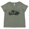 Curvy Collection Women's Fine Jersey V-Neck Tee Thumbnail