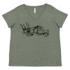 Curvy Collection Women's Fine Jersey V-Neck Tee Thumbnail