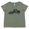 Curvy Collection Women's Fine Jersey V-Neck Tee Thumbnail