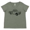 Curvy Collection Women's Fine Jersey V-Neck Tee Thumbnail