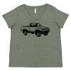 Curvy Collection Women's Fine Jersey V-Neck Tee Thumbnail