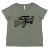 Curvy Collection Women's Fine Jersey V-Neck Tee Thumbnail