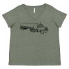 Curvy Collection Women's Fine Jersey V-Neck Tee Thumbnail