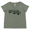 Curvy Collection Women's Fine Jersey V-Neck Tee Thumbnail
