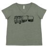 Curvy Collection Women's Fine Jersey V-Neck Tee Thumbnail