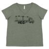 Curvy Collection Women's Fine Jersey V-Neck Tee Thumbnail