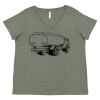 Curvy Collection Women's Fine Jersey V-Neck Tee Thumbnail