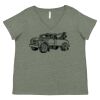 Curvy Collection Women's Fine Jersey V-Neck Tee Thumbnail