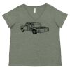 Curvy Collection Women's Fine Jersey V-Neck Tee Thumbnail