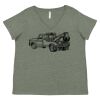 Curvy Collection Women's Fine Jersey V-Neck Tee Thumbnail