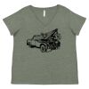 Curvy Collection Women's Fine Jersey V-Neck Tee Thumbnail